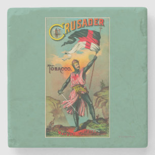 Crusader Tobacco LabelPetersburg, VA Stenen Onderzetter