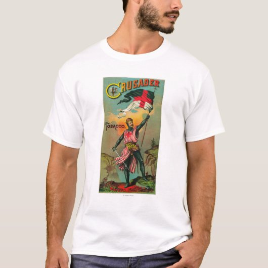 Crusader Tobacco LabelPetersburg, VA T-shirt (Voorkant)