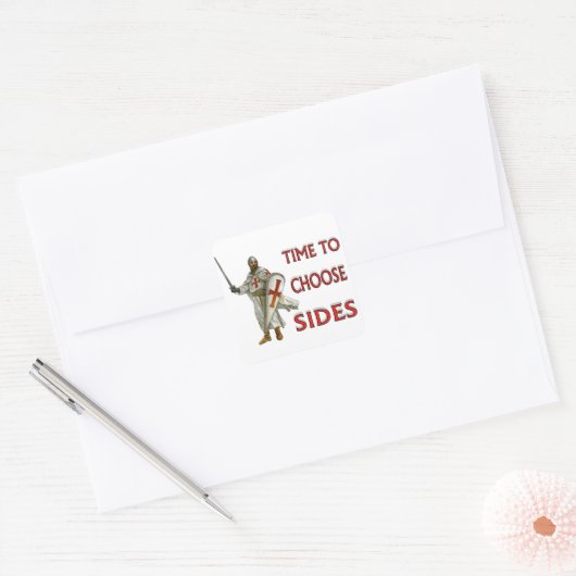 CRUSADER VIERKANTE STICKER (Envelop)