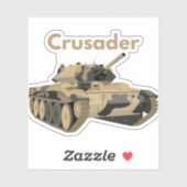 Crusader WW2 British Tank Sticker (Vel)