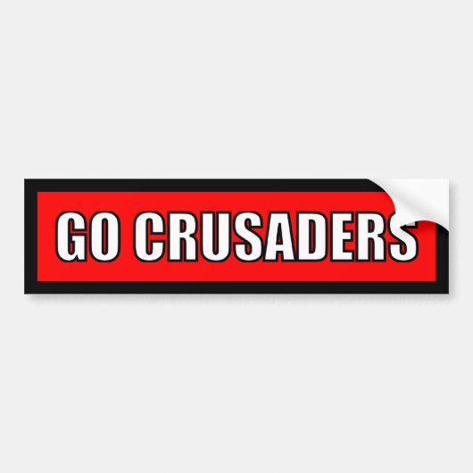 Crusaders - Black Red White Sticker (Voorkant)