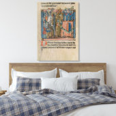 Crusaders bombarderen Nicaea met koppen in 1097 Canvas Afdruk (Insitu (Slaapkamer))