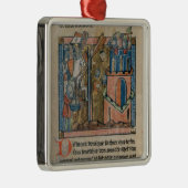 Crusaders bombarderen Nicaea met koppen in 1097 Metalen Ornament (Rechts)