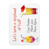 Cruse deur Stateroom Magnet Drinken Cocktails Magneet (Verticaal)