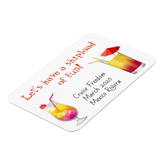 Cruse deur Stateroom Magnet Drinken Cocktails Magneet (Linkerzijde)