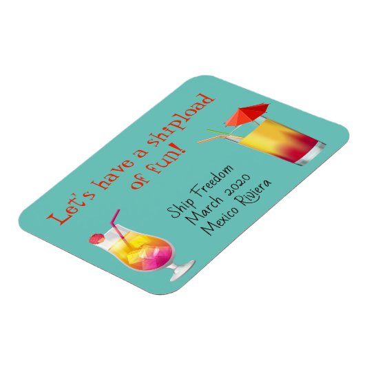 Cruse deur Stateroom Magnet Drinken Cocktails Magneet (Linkerzijde)