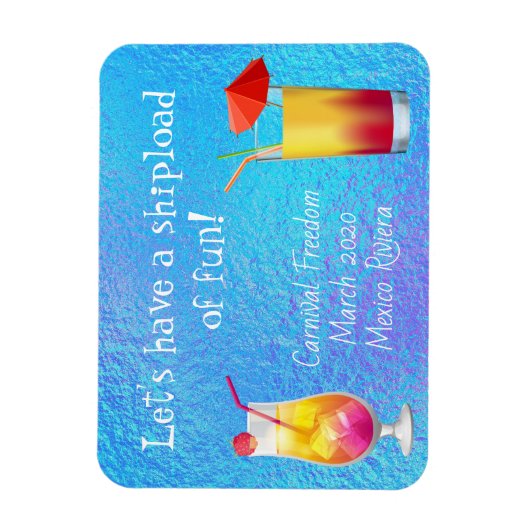 Cruse deur Stateroom Magnet Drinken Cocktails Magneet (Verticaal)