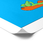 Cruserende Gator 11x14 Poster Afdrukken (Hoek)