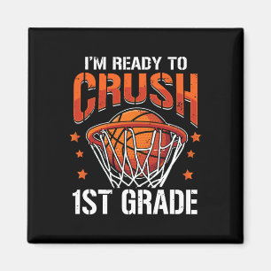Crush 1st Grade Basketbal Terug naar School Boys K Magneet