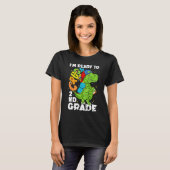 Crush 2nd Grade Rex Dinosaur Back To School Boys K T-shirt (Voorkant volledig)