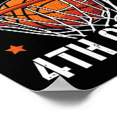 Crush 4th Grade Basketbal Terug naar School Boys K Poster (Hoek)