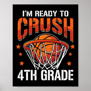 Crush 4th Grade Bysketbyll Byck naar School Boys K Poster