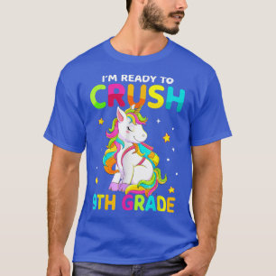 Crush 9th Grade Dabbing Unicorn terug naar school T-shirt