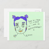 Crush | Afdrukken Briefkaart | #overhear (Voorkant / Achterkant)