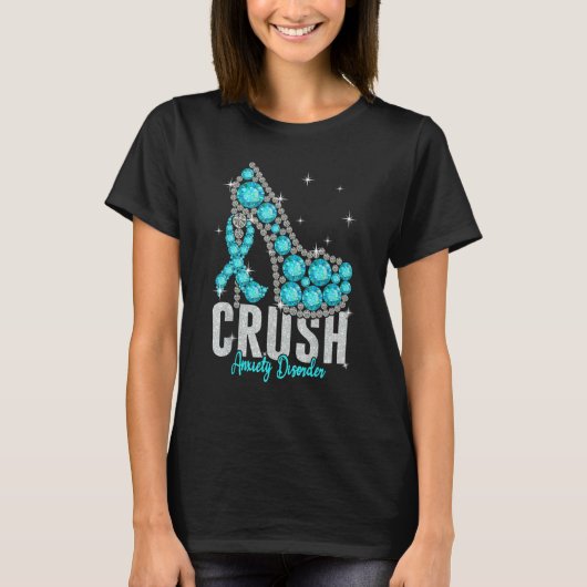 Crush angststoornis Twinkle lint Ondersteuning T-shirt (Voorkant)