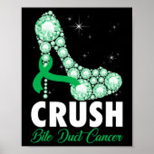 Crush Bile Duct Cancer Awareness High Hiel Warrior Poster (Voorkant)