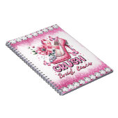Crush Borstkanker Awareness Month Roze lint Notitieboek (Rechterzijde)