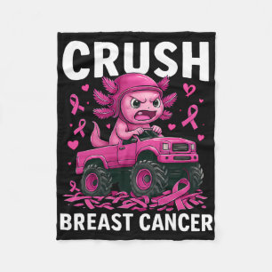 Crush Borstkanker Bewustzijn Axolotl Truck Peuter Fleece Deken
