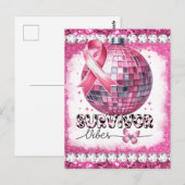 Crush borstkanker bewustzijn maand overlevende roz briefkaart (Voorkant / Achterkant)