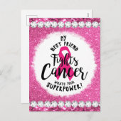 Crush borstkanker bewustzijn maand overlevende roz feestdagenkaart (Voorkant / Achterkant)