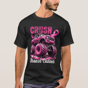 Crush Borstkanker Bewustzijn Monsters Truck roze  T-shirt
