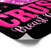 Crush borstkanker bewustzijn roze hakken poster (Hoek)