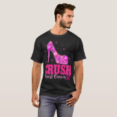 Crush borstkanker bewustzijn roze hakken t-shirt (Voorkant volledig)