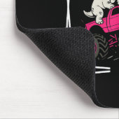 Crush Borstkanker Dinosaurus Rijden Een Roze Monst Muismat (Hoek)