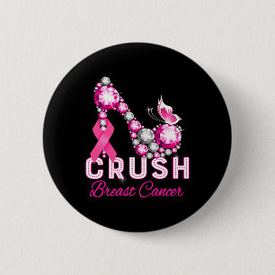 Crush borstkanker krijger ondersteuning borstkanke ronde button 5,7 cm
