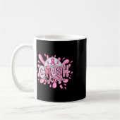 Crush Breast Cancer Awareness Pink Ribbon Support Koffiemok (Links)