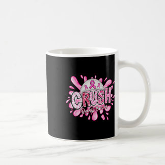Crush Breast Cancer Awareness Pink Ribbon Support Koffiemok