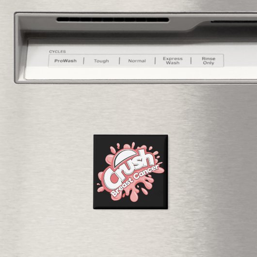 Crush Breast Cancer Magneet (Insitu (Vaatwasser))
