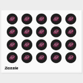 Crush Cancer Breast Awareness Ronde Sticker (Vel)