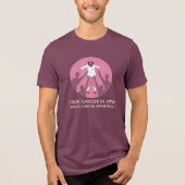 Crush Cancer In Style Tri-Blend Shirt (Voorkant)