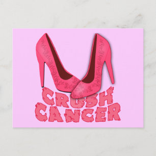 Crush Cancer met Stilettos Briefkaart