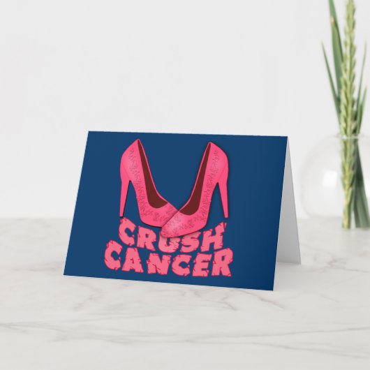 Crush Cancer met Stilettos Kaart (Voorkant)