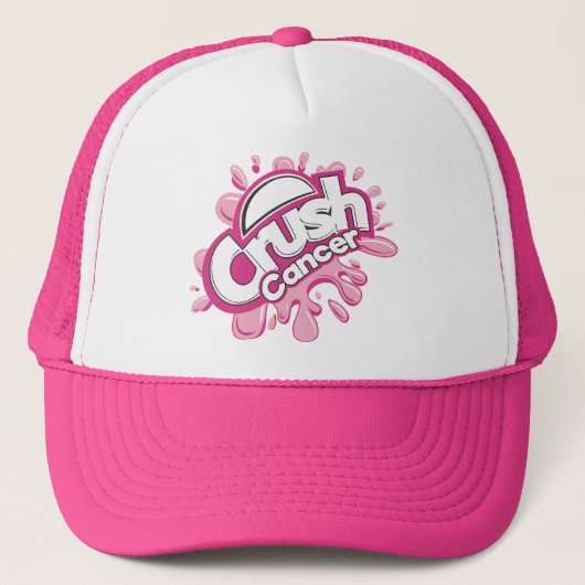 Crush Cancer Ondersteuning Trucker Pet (Voorkant)