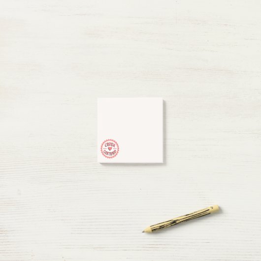 Crush Certified Cute Post-it® Notes (Op bureau)