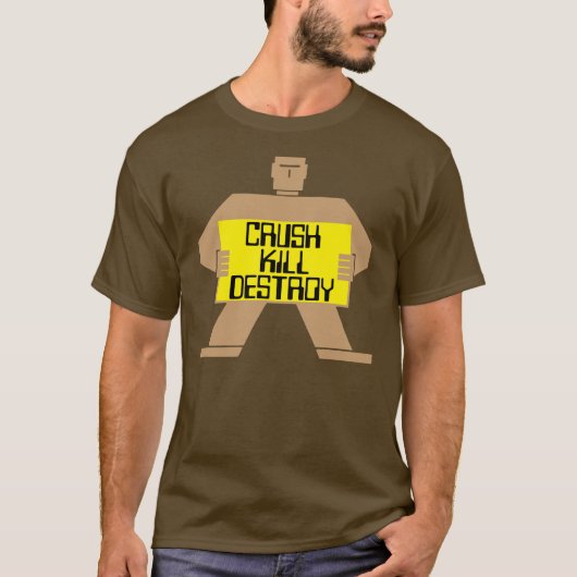 Crush. Dood! Vernietig! Shirt Robot (Voorkant)