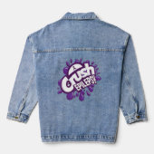Crush Epilepsie Grafiti Epilepsie Awareness T-shir Denim Jacket (Achterkant)