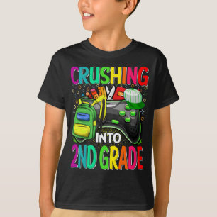 Crush in 2e klas videospel terug naar school t-shirt