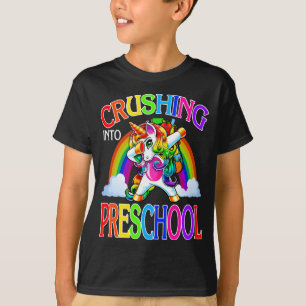 Crush in kleuterschool eenhoorn terug naar school t-shirt