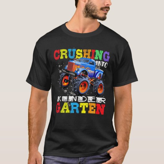 Crush in kleuterschool T-shirt Monster Truck Terug (Voorkant)