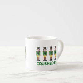 Crush It Nutkraker Funny Kerstmis Espresso Mok
