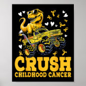 Crush Jeugd Kanker Bewustzijn Monster Truck DIN Poster (Voorkant)