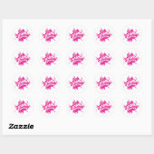 Crush Kanker Bewustzijn voor borstkanker Pinktober Ronde Sticker (Vel)