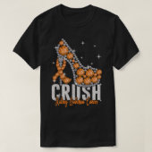 Crush Kidney Leukemia Cancer Twinkle Ribbon Suppor T-shirt (Design voorkant)