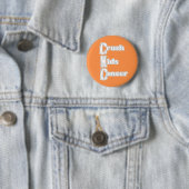 "Crush Kinder Cancer" Oranje Button (In situ)