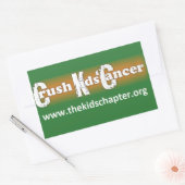 "Crush Kinderen’ Cancer: het hoofdstuk van de Kind Rechthoekige Sticker (Envelop)