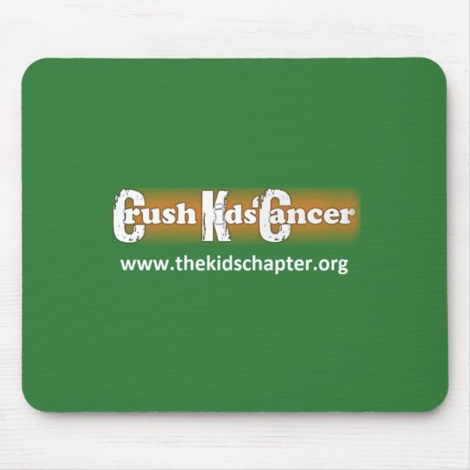 "Crush Kinderen Cancer" Mousepad Muismat (Voorkant)